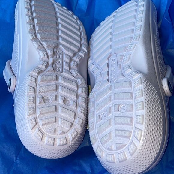 Crocs Classic Fuzz-Lined Clogs Purple W 12 M 10 Unisex - Picture 7 of 7